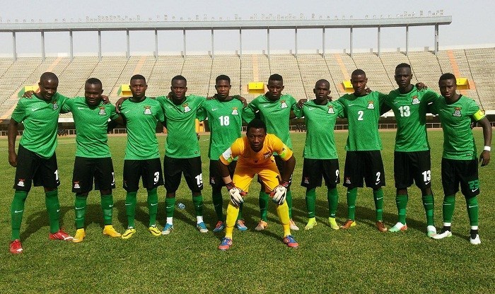 Timu ya  Zambia ya mubira wa maguru gutiria muthako wao wa kiucore.