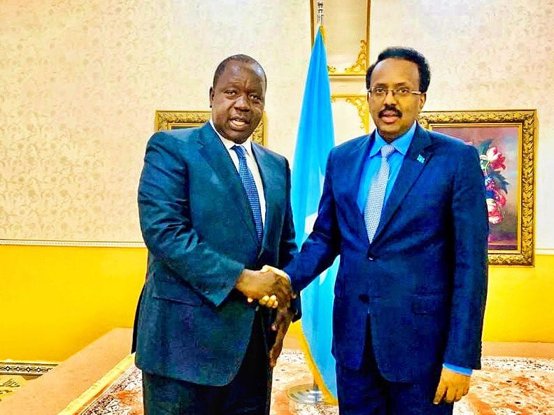 Fred Matiang’i kurutha gikaro na rais wa Somalia Mohammed.