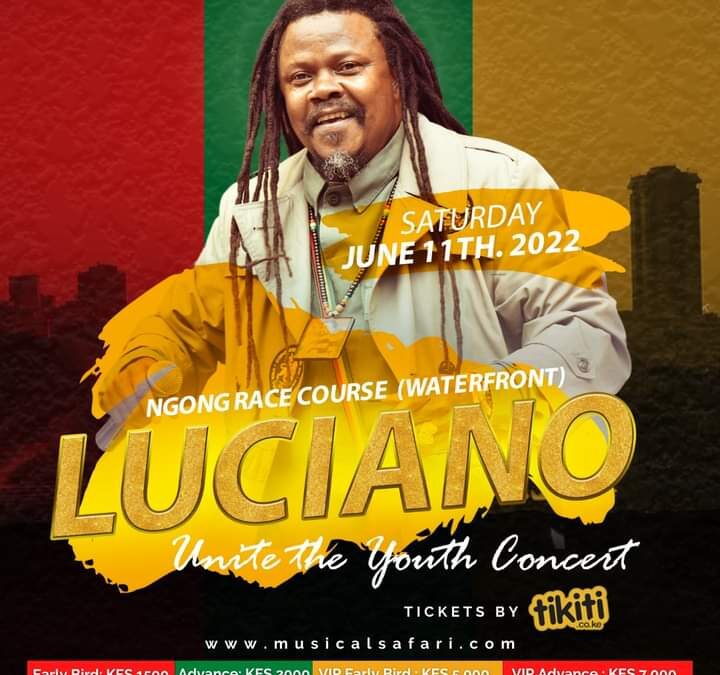Reggae Legend to perform in Kenya For the UNITE THE YOUTH TOUR on 11th June