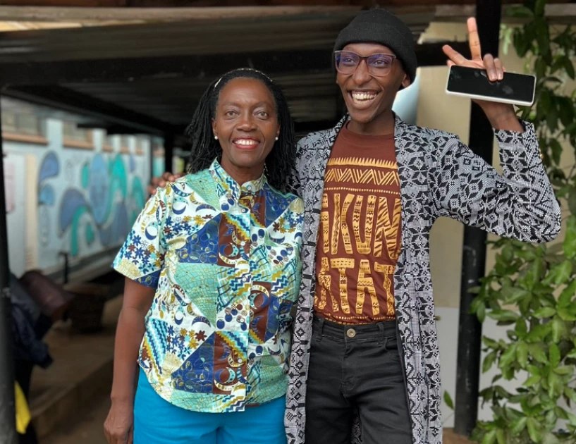 Content creator Nyokabi meetes Karua