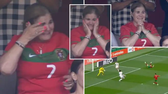 Cristiano Ronaldo has scored over 800 career goals so him finding the net is no shock anymore, but the pride his mother still feels is clear to see.