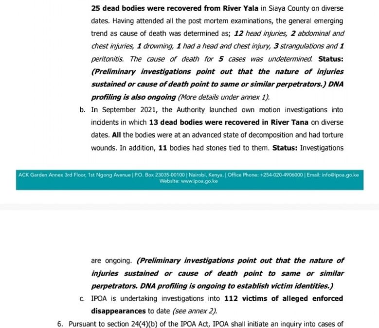 HOW THE DISBANDED DCI KILLER SQUAD CARRIED OUT TORTURE AND MURDER REVEALED BY IPOA.