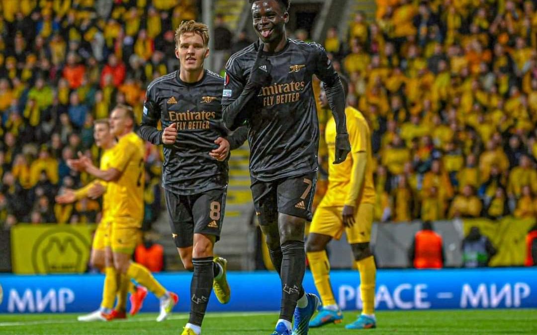 Bukayo Saka scored the decisive goal against the Norwegians