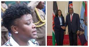KANZE DENA LAST EMOTIONAL MESSAGE TO PRESIDENT UHURU KENYATTA AS SHE EXIT STATEHOUSE.