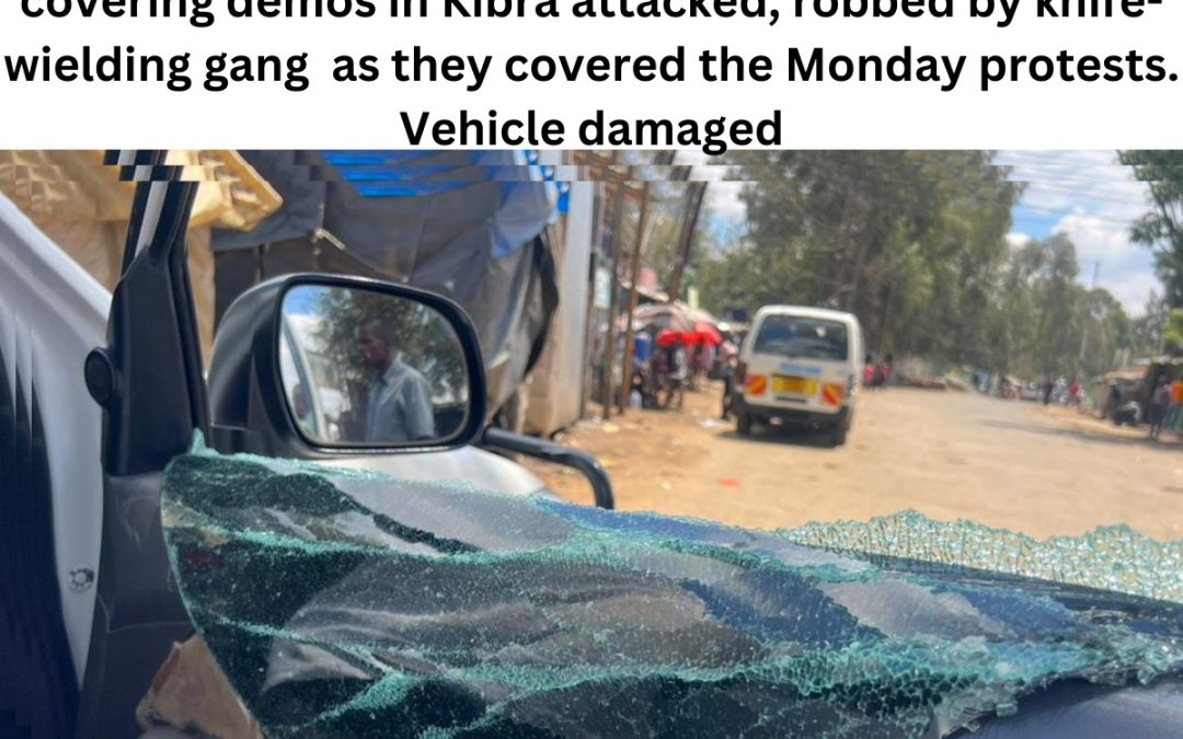 Journalists attacked  in Kibra