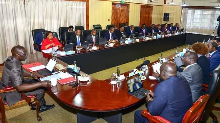 Outcome of the Cabinet meeting held by President William Ruto at State Lodge Sagana Today