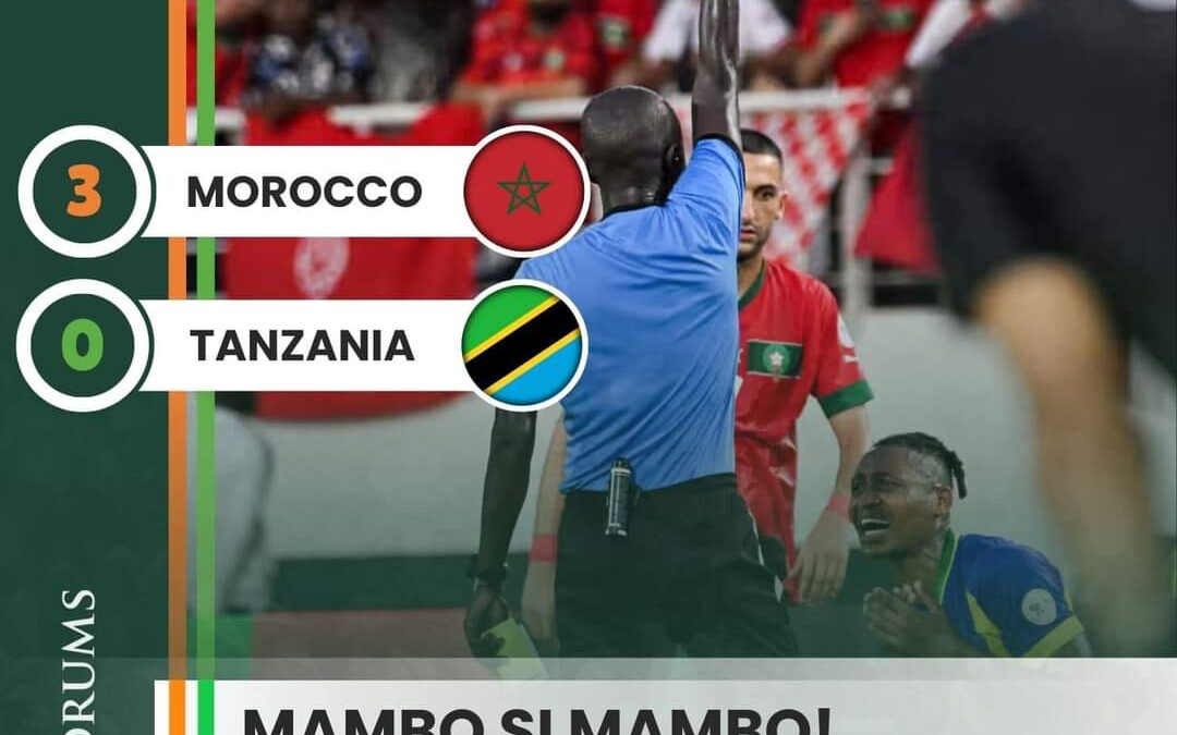 Neighbors Tanzania Handed Rude AFCON 2023 Start After Morocco Spanking