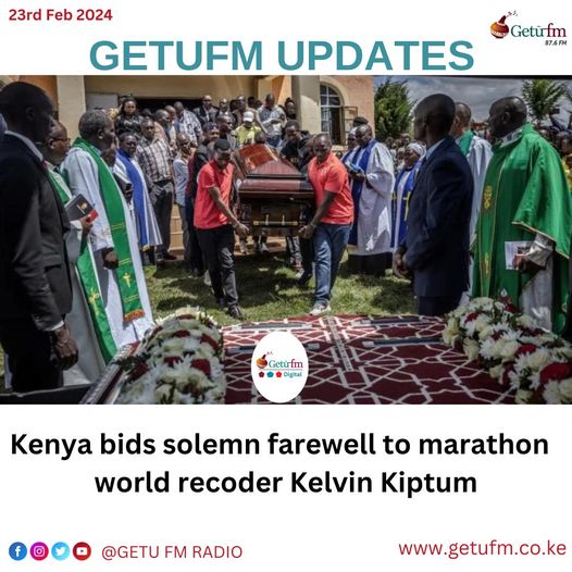 Kenya bids solemn farewell to marathon world recoder Kelvin Kiptum