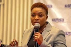 Health CS Susan Nakhumicha at Pains to Explain Return to Work Formula.