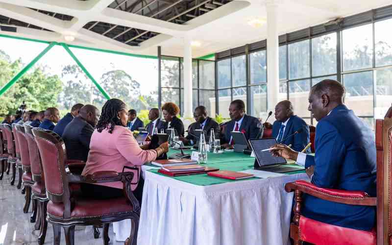 President Ruto Meetwith With Cabinet To Address The Current Security Situation In The Country.