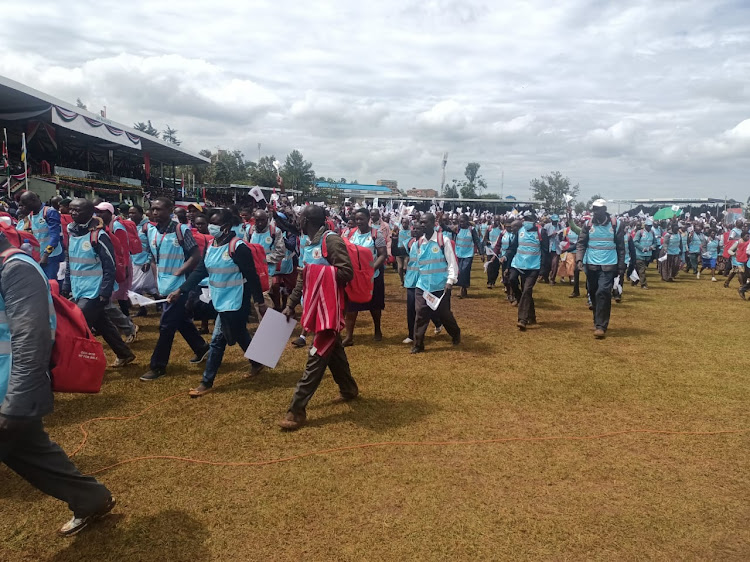 Nyandarua County Health Workers Strike Over Unpaid Salaries.