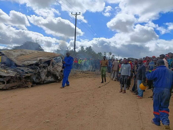 One Killed in Tragic Collision on Thika-Garissa Road.