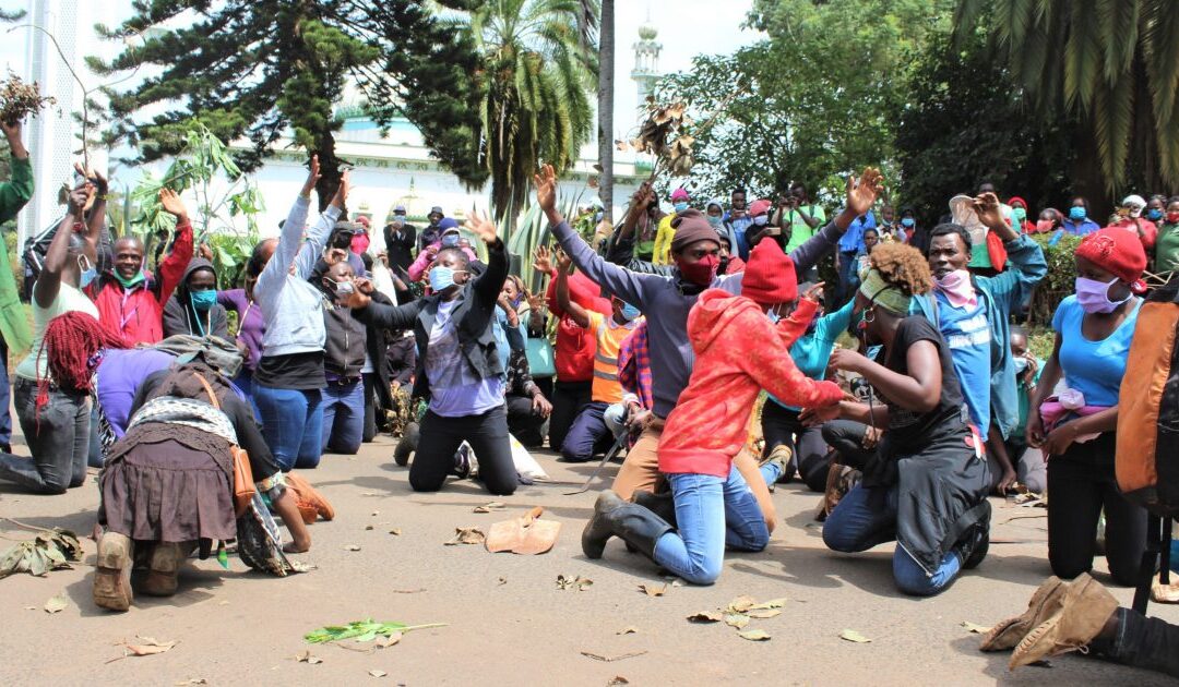 Nyeri Residents Take To The Ttreets Protesting over  DP Gachagua’s impeachment.