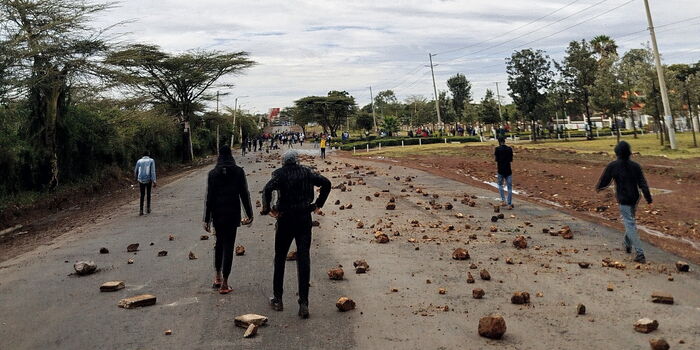 Chaos on Magadi Road as Multimedia University Students Protest Colleague’s Mysterious Death.